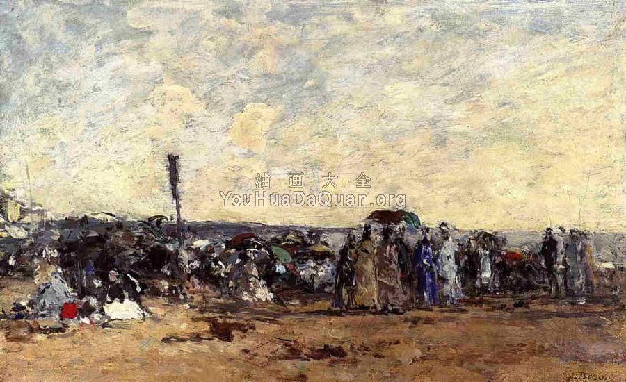 Beach Scene - 尤金·布丹